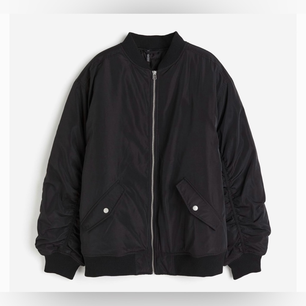 H&M oversized bomber jacket/ size XS